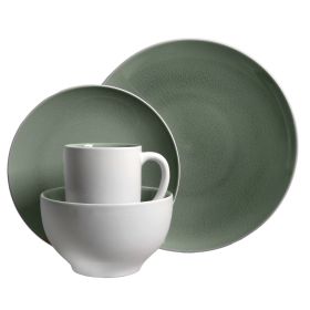 Gibson Elite Serenity 16-Piece Dinnerware Set, Grey