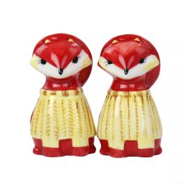 Gibson Home Woodland Fox Salt &amp; Pepper Set