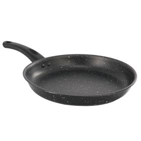 Gibson Home Delhi 11 Inch Round Nonstick Carbon Steel Frying Pan in Black