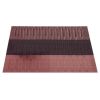 6 Pcs Heat-Resistant PVC Placemat for Dining Table Woven Polyester Stain Resistant Table Mats Easy to Clean, Wine Red