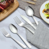 Bestdin Silverware Set for 12, 60 Pieces Stainless Steel Flatware Set, Include Fork Knife Spoon Set, Mirror Polished, Dishwasher Safe,Texture Design T