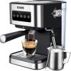 Espresso Machine with Milk Frother, 20 Bar Pump Pressure Coffee Machine, 1.5L/50oz Removable Water Tank, 1050W Semi-Automatic Espresso/Latte/Cappuccin