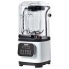 VEVOR Professional Blender with Shield, Commercial Countertop Blenders, 68 oz Glass Jar Blender Combo, Stainless Steel 9 Speed & 5 Functions Blender,