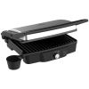 4 Slice Panini Press Grill, Stainless Steel Sandwich Maker with Non-Stick Double Plates, Locking Lids and Drip Tray, Opens 180 Degrees to Fit Any Type