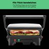 Chefman 3-in-1 Electric Indoor Panini Press & Grill, 4-Slice Sandwich Press, Opens 180¬∞ for Grilling