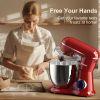 3-IN-1 Electric Stand Mixer, 660W 10-Speed With Pulse Button, Attachments include 6.5QT Bowl, Dough Hook, Beater, Whisk for Most Home Cooks, Empire Re