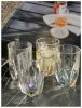 Rainbow Diamond Acrylic Glasses Drinking Set of 4 Hi Ball (17oz), Plastic Drinking Glasses, BPA Free Cocktail Glasses, Drinkware Set, Drinking Water G