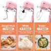 3-IN-1 Electric Stand Mixer, 660W 10-Speed With Pulse Button, Attachments include 6.5QT Bowl, Dough Hook, Beater, Whisk for Most Home Cooks, Sakura Pi