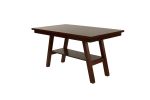 Dining Table 6x High Chairs 7pcs Counter Height Dining Set Walnut Finish Dining Room Furniture Transitional Style