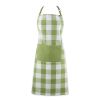 Household Using Tri Color Check Chef Apron