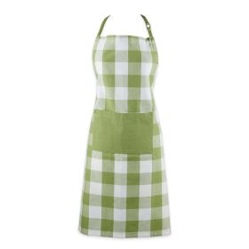 Household Using Tri Color Check Chef Apron (Color: As pic show, Type: Style A)