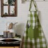 Household Using Tri Color Check Chef Apron