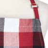 Household Using Tri Color Check Chef Apron